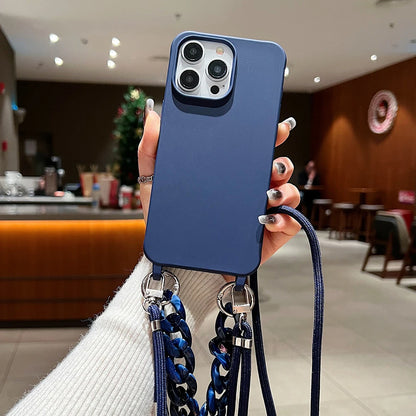Crossbody Lanyard Cord Soft Acrylic Bracelet Case For iPhone