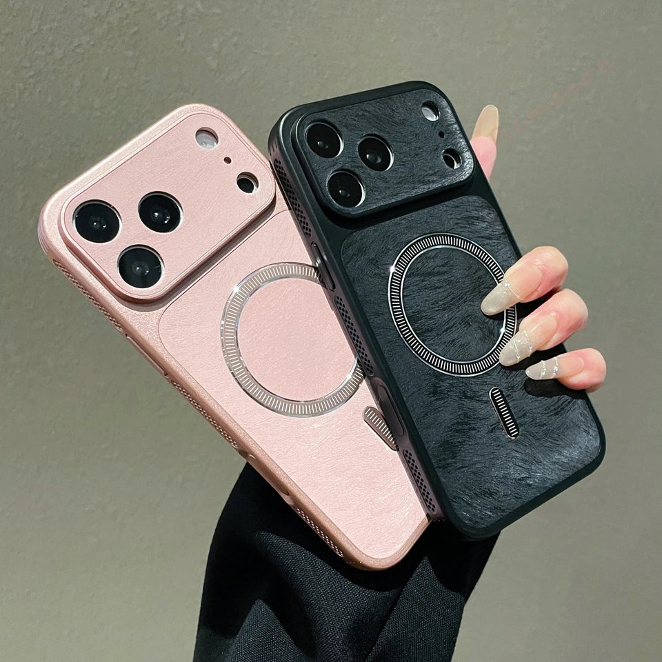Fashion Heat Dissipation Magnetic Phone Case For iPhone