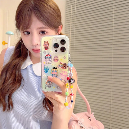 Funny Cute Cry Girl Flower Phone Case For iPhone