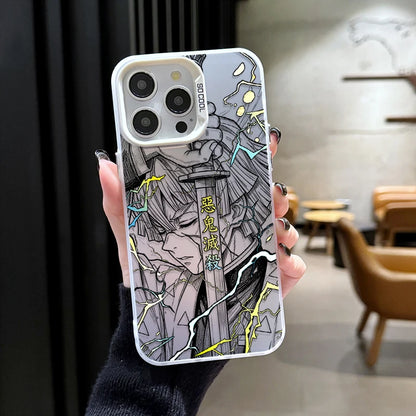 Anime Zenitsu Nezuko Demon Slayer Phone Case For iPhone
