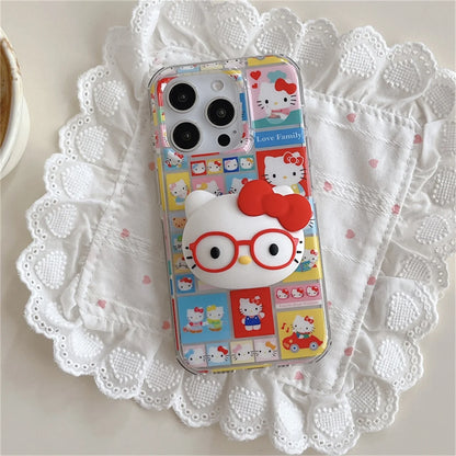 Funny Cute Happy Hellokitty Phone Case For iPhone