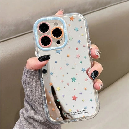 Cute Colorful Stars Mirror Phone Case