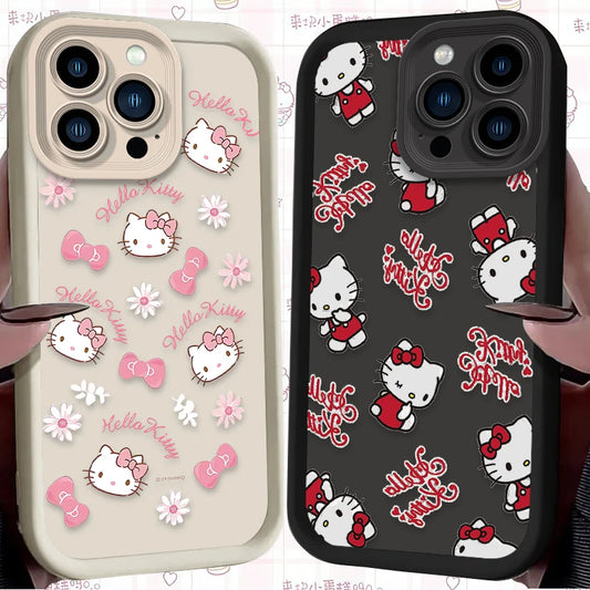 Cute Cartoon Hello Kitty Case For iPhone