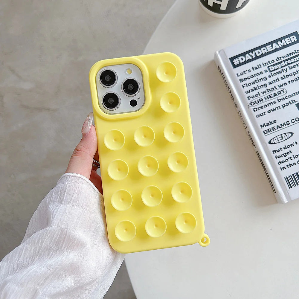 Suction Cup Soft Silicone Phone Case