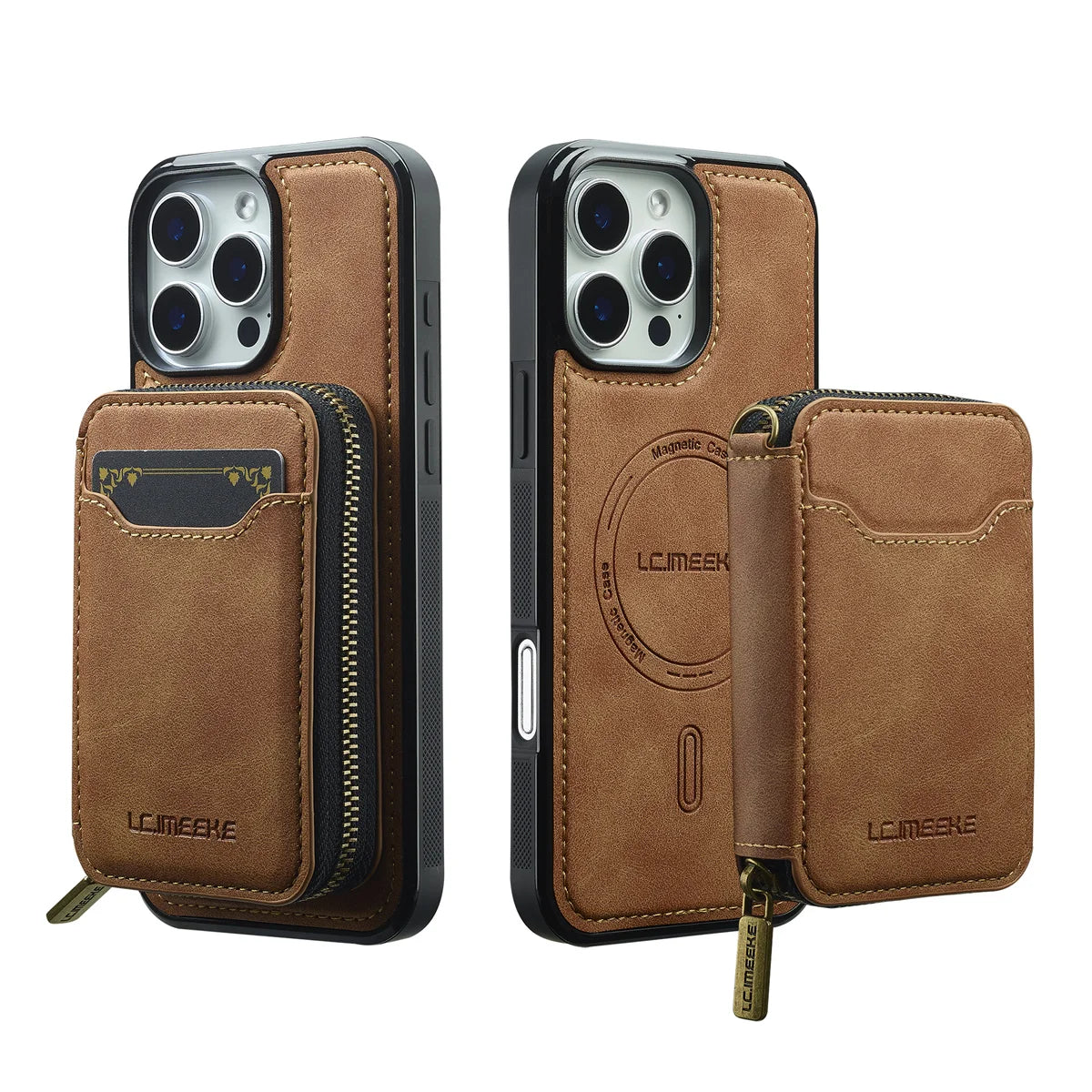 For Magsafe Magnetic Leather Phone Case For iPhone
