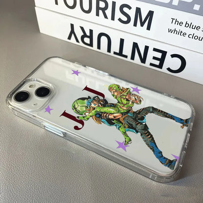 Anime Gyro Zeppeli Jojo  phone case Funda Transparent Soft TPU Silicone Case For iPhone