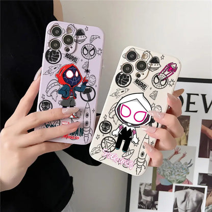 Phone Case For iPhone Siderman Miles Morales Cute Silicone Back Cover