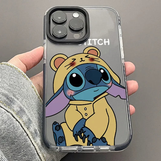 Stitch Shy Kawaii Cute Phone Case For iPhone