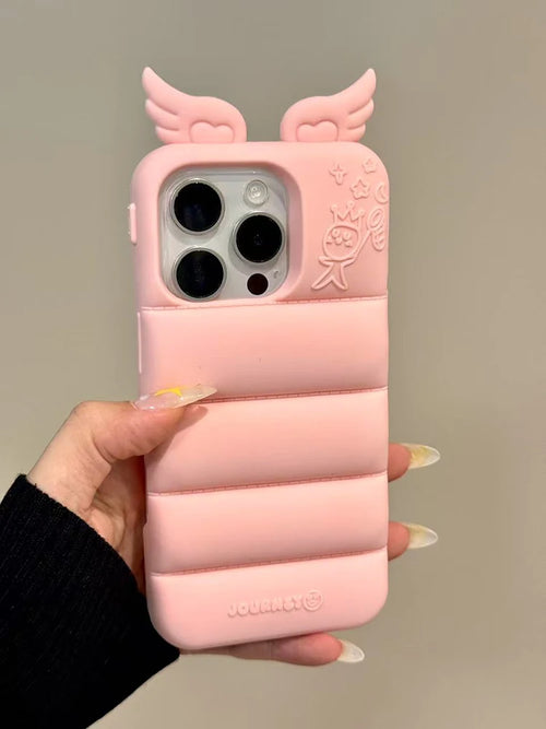 Fashion Love Heart Wing Soft Silicone Phone Case