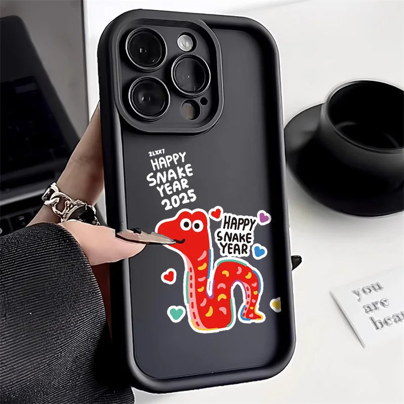 Snake Silicone Soft Shockproof Bumper Cover Phone Case