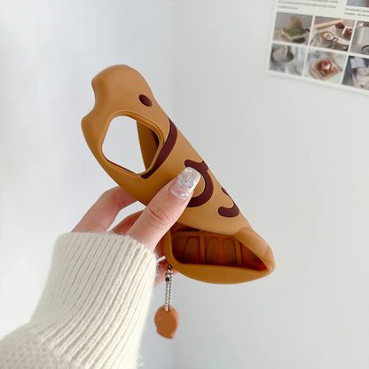 Cute Cartoon Animal 3D Taiyaki Fish Silicone Phone Case For iPhone