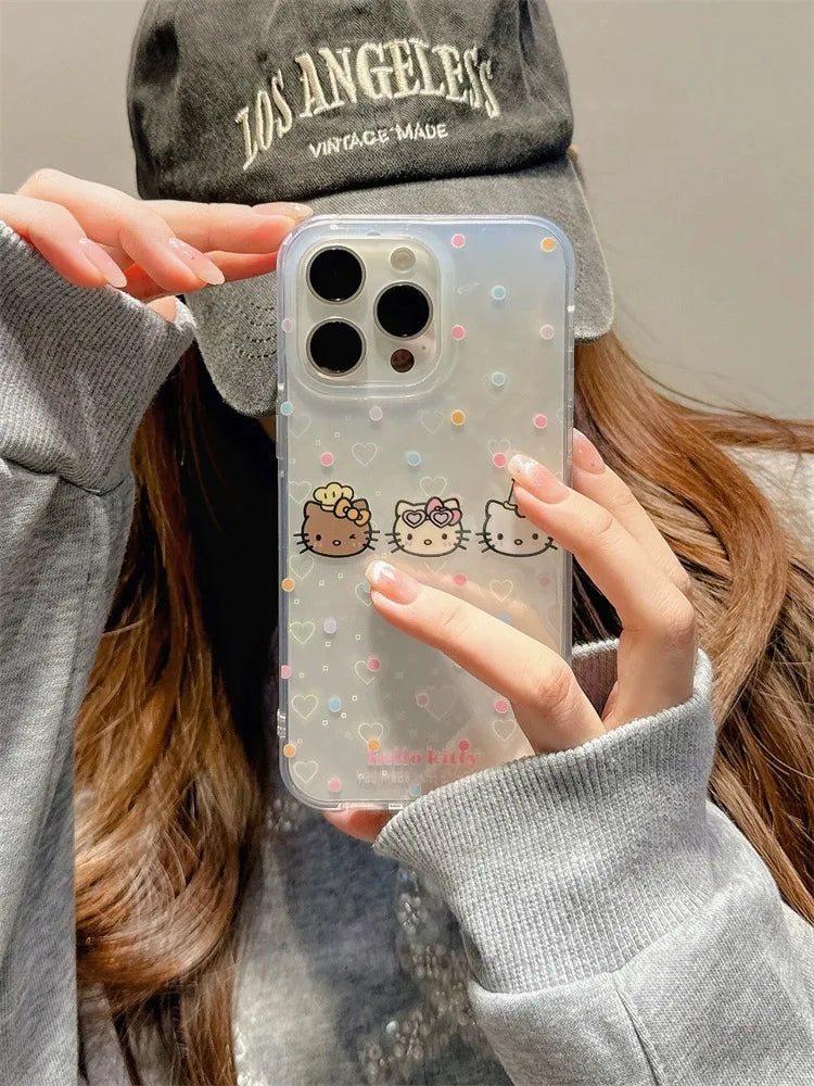 Hello Kitty Full Screen Face Phone Case For iPhone