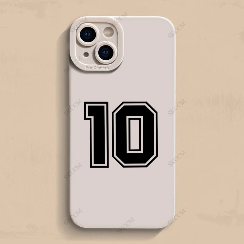 Lucky Numbers 10 Football Phone Case For iPhone