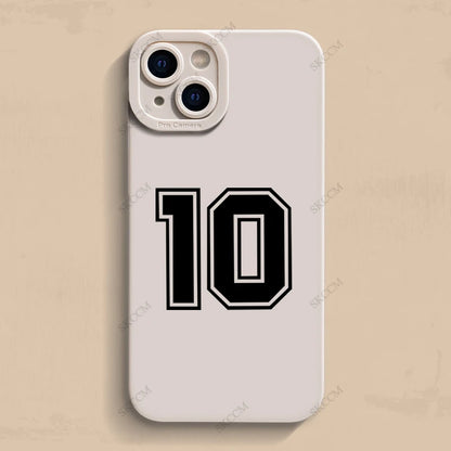 Lucky Numbers 10 Football Phone Case For iPhone