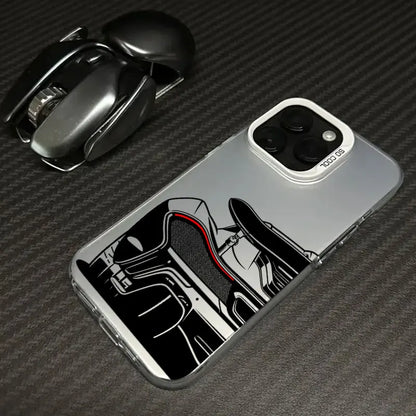 Male Men Sports Car Cartoon Line Coque For iPhone