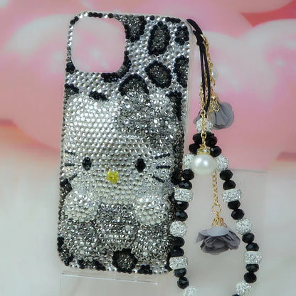 Cute Rhinestone iPhone Phone Case Sanrio Hello Kitty For iPhone