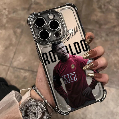 Famous Football Players CR7 Plating Phone Case For iPhone
