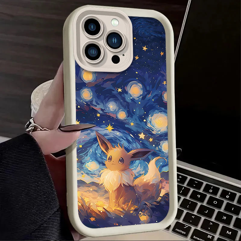 Lovely Pokemon Starry Sky Case For iPhone
