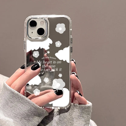 INS Cute Cloud Mirror Phone Case For iPhone
