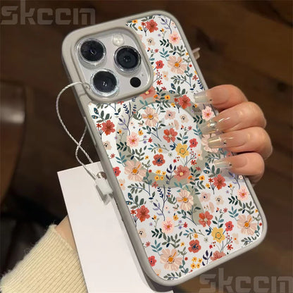 Cute Flower Pattern Phone Case For iPhone