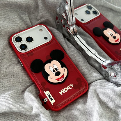 Disney Mickey Mouse Leather Phone Case For iPhone