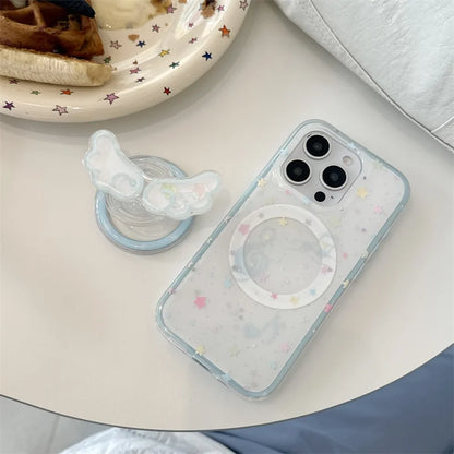 Glitter Color Star Magnetic Phone Case