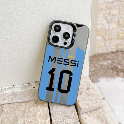 Football Phone Case Candy Messi Matte Shockproof Cover For iPhone