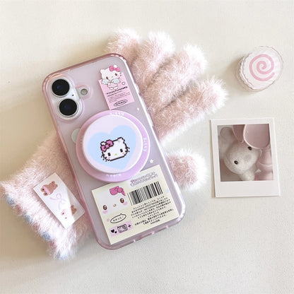 Cute Magnetic Shell Stand Phone Case