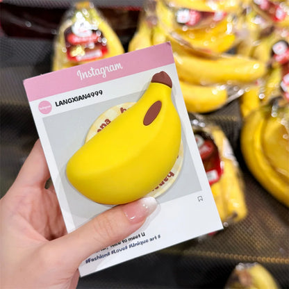 Kawaii Cartoon Banana Magnetic Stand Phone Case