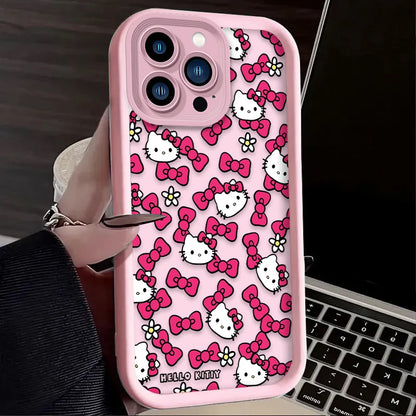 Hello Kitty Star Bow Lovely Phone Case For iPhone