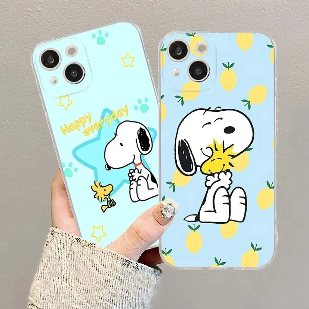 Cartoon Lovely Snoopies Phone Case For iPhone