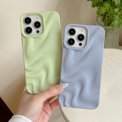 Fashion Mint Green Violet Fold Pattern Phone Case