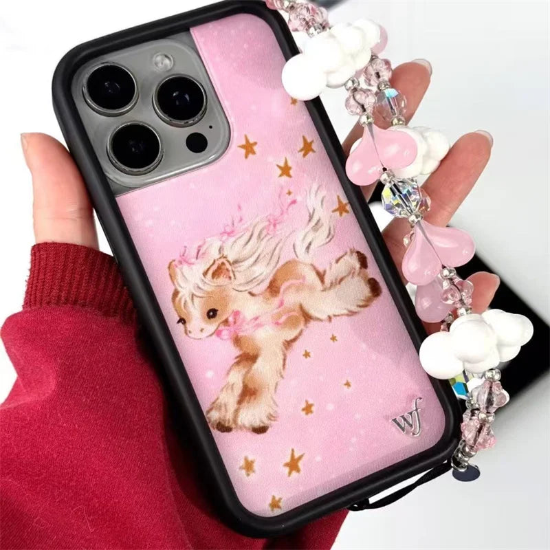 Wildflower ins 2026 New Pony Dreams Phone Case For iPhone