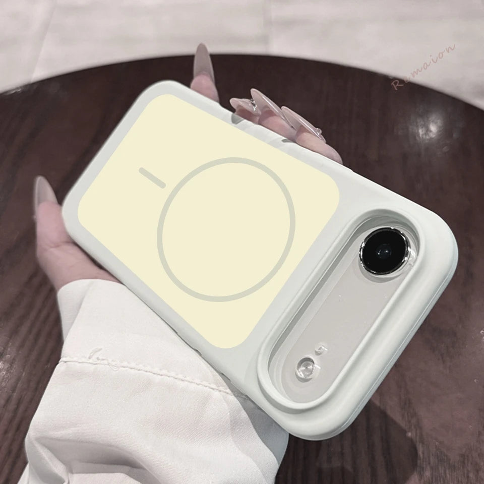 Magnetic Liquid Silicone Phone Case For iPhone
