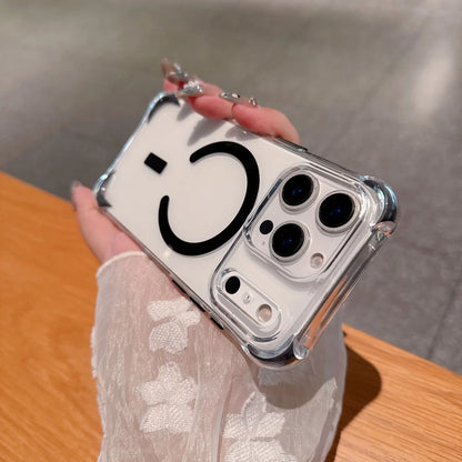 Frame Bumper Transparent For MagSafe Case For iPhone