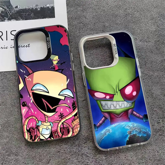 Invader Z-Zim Cartoon Phone Case For iPhone