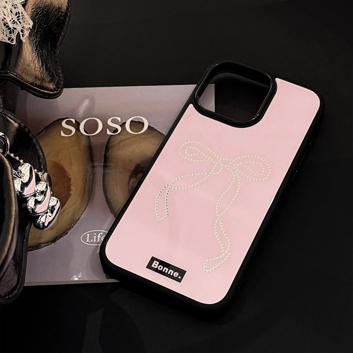 Rhinestone Bow Phone Case