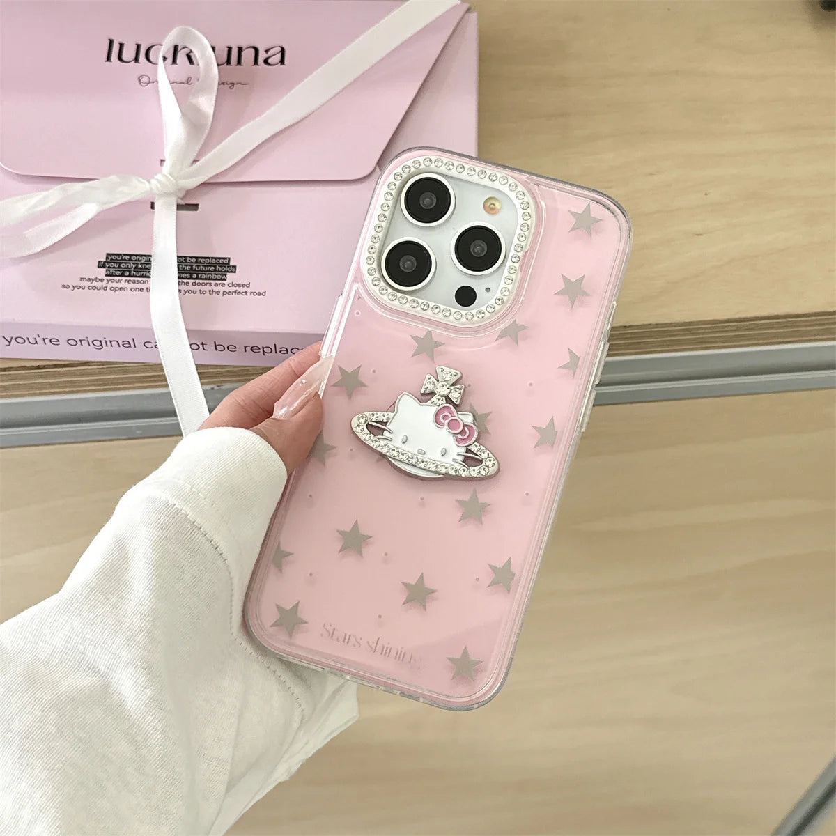 Cute Cartoon And Fashionable HelloKitty Stars Phone Case For iPhone