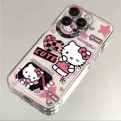 Screen Cute Phone Case Hello Kittys For iPhone