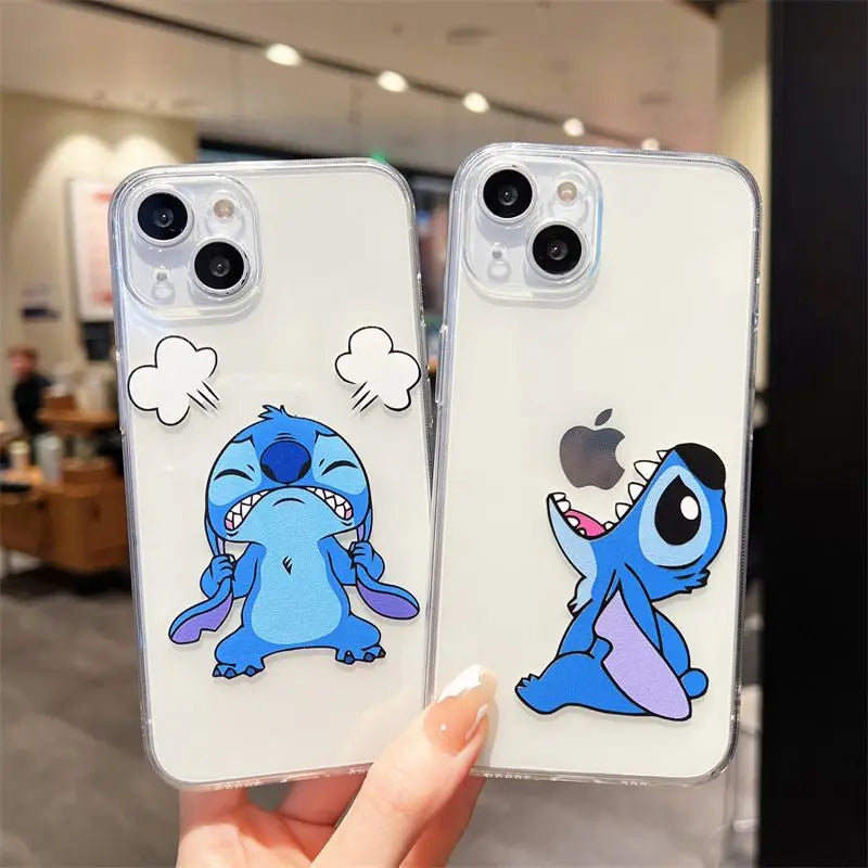 Disney Angry Stitch TPU Soft Phone Case For iPhone