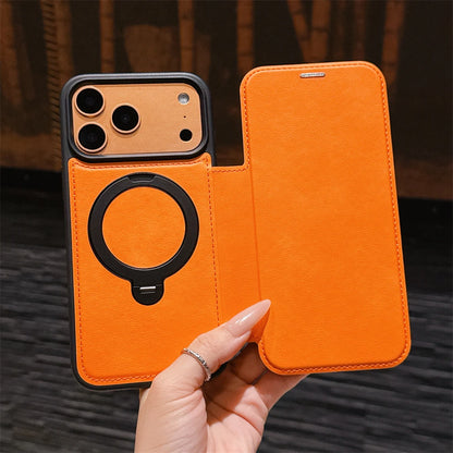 Luxury Magnetic Flip Leather Wallet Magnet Bracket Case For iPhone