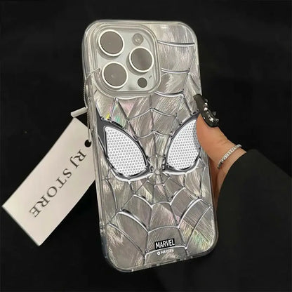 Spider Web Marvel Spider Man Fox Tail Pattern Phone Case For iPhone