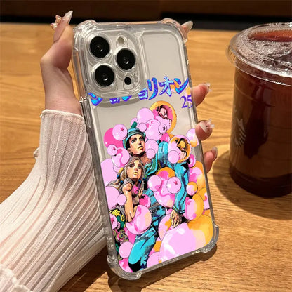 JoJos Bizarres Anime Adventures Phone Case Clear For iPhone