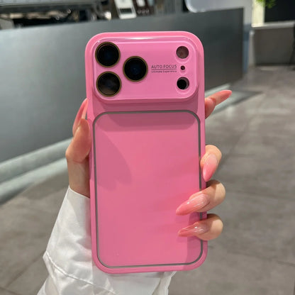 Fashion Candy Color Large Window Matte Case  For iPhone