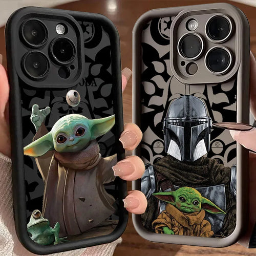Stars Wars Baby Yodas Phone Case For iPhone