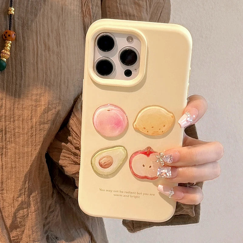 Cute Lovely 3D Fruit Soft Phone Case