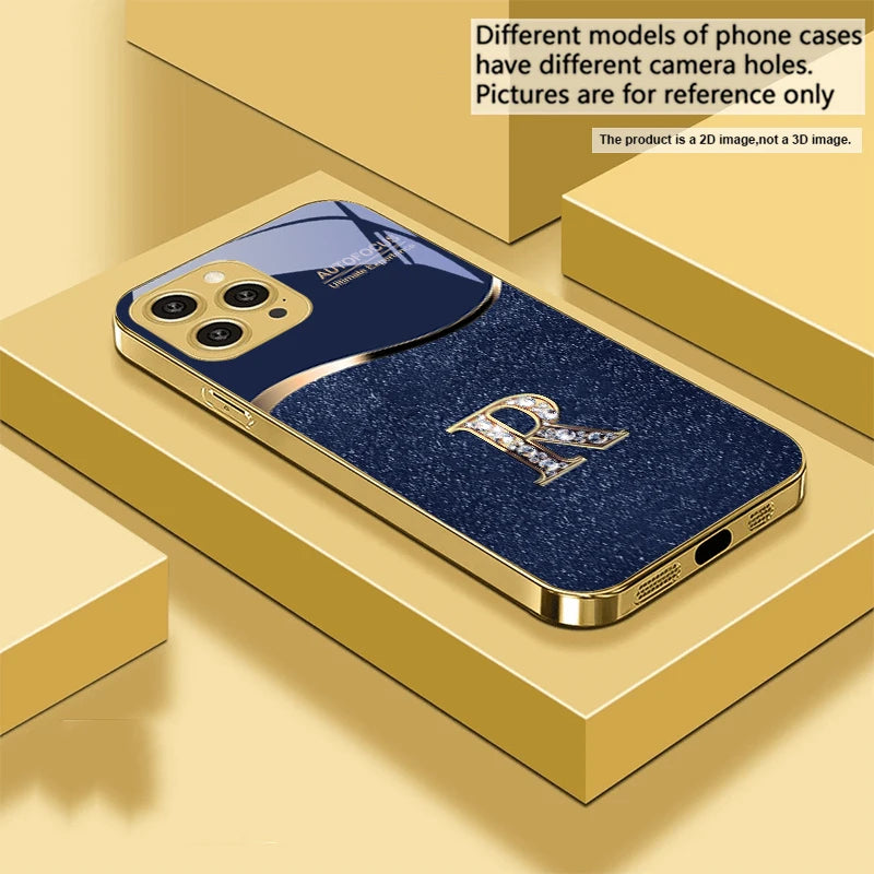 Golden Edged Letter R  For iPhone