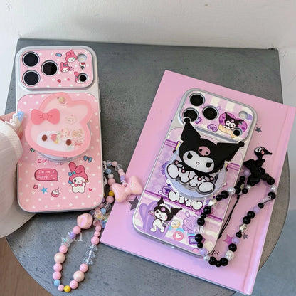 Magnetic Holder Magsafe Wireless Charge Cute Sanrio Melody Kuromi Phone Case For iPhone