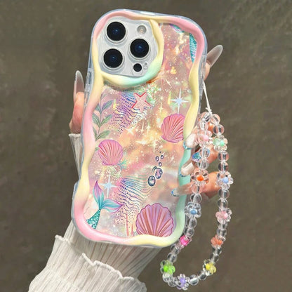 Colored Gradation Scallops Pattern Phone Case For iPhone