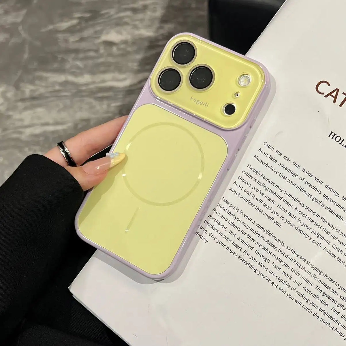 For Magsafe Candy Color Contrast AG Case  For iPhone
